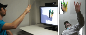 The Microsoft Handpose, a fully articulated hand tracking technology. Photo: Microsoft Research