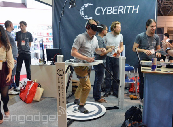Jog Around Wearing your Oculus Rift with Cyberith Virtualizer 1