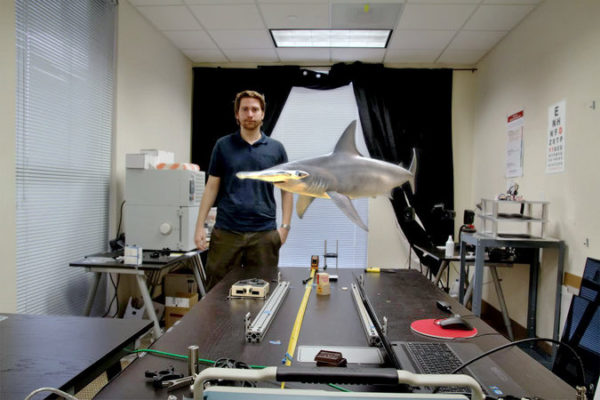 Magic Leap's vision of putting virtual objects on top of real ones. Photo: Magic Leap